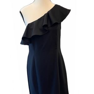H&M Black One Shoulder Dress Size 8/10 - NWT